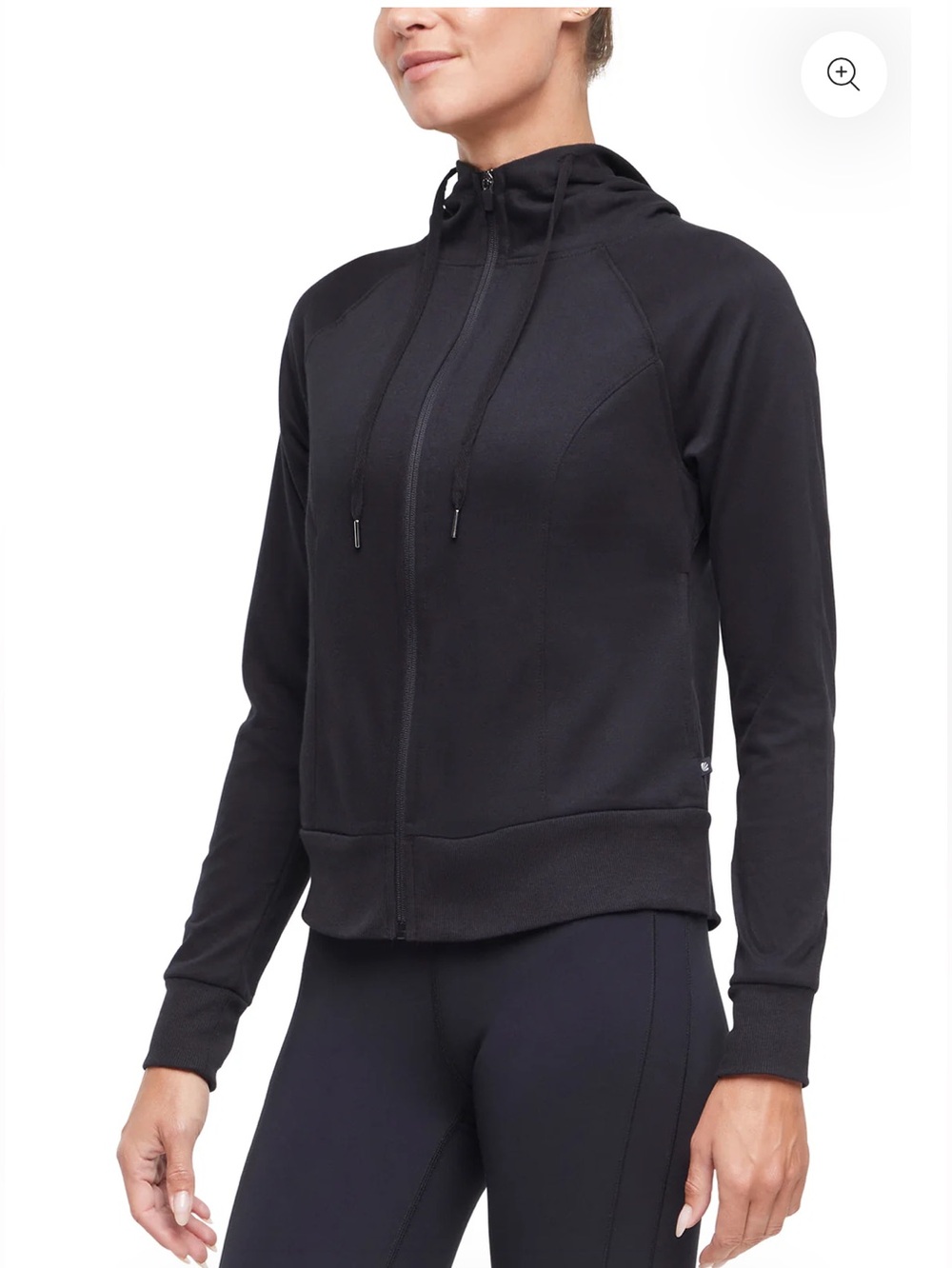 Marika Black Lyla Hooded Zip Up Jacket and Lyla Mid Calf Capri Set